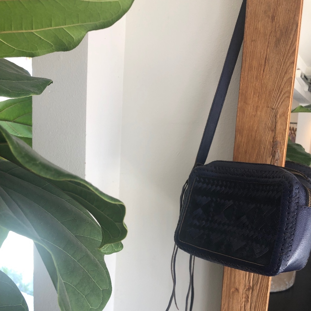 Cleobella Navy Crossbody Bag